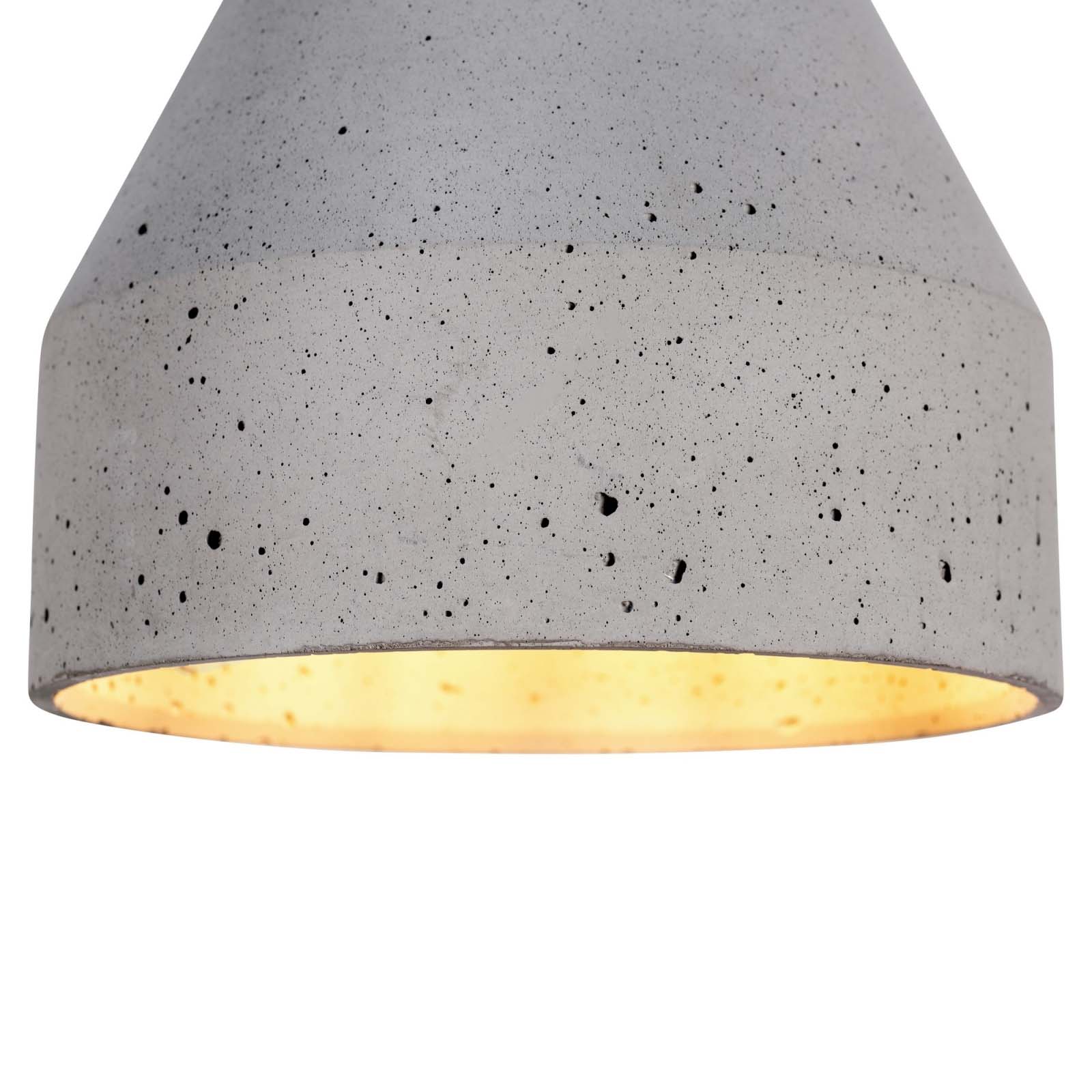 Concrete Oak Pendant Light E14 40W FSC Ø15cm