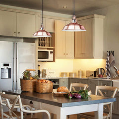 Rose Copper Pendant Light Metal E27 40W Ø30cm H23cm