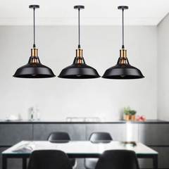 Chic Black Industrial Pendant Light