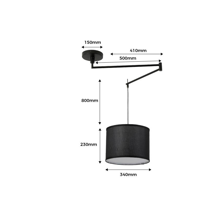 Offset Industrial Pendant Light