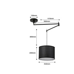 Offset Industrial Pendant Light