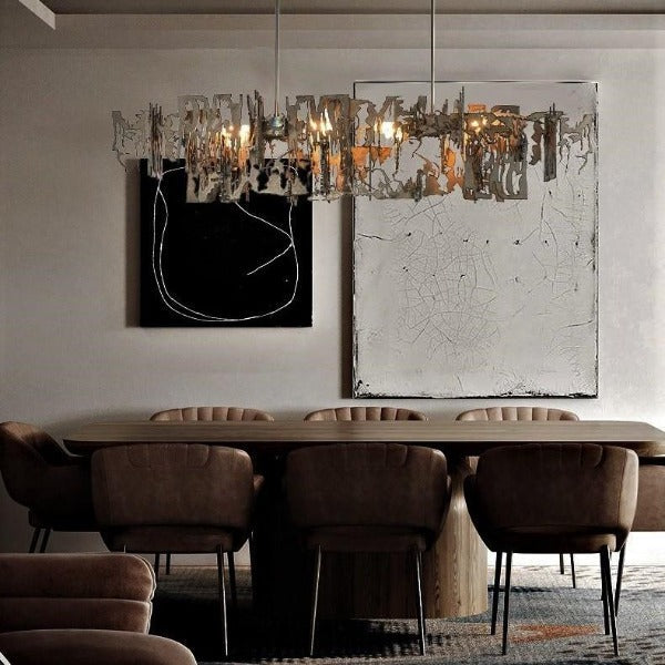 Industrial Iron Bar Pendant Light E14 — 80cm or 120cm
