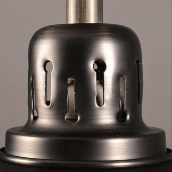 Adjustable Industrial Pendant Light Metal Shade E27 Black