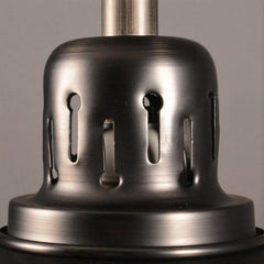 Adjustable Industrial Pendant Light Metal Shade E27 Black