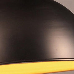 Adjustable Industrial Pendant Light Metal Shade E27 Black