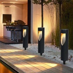 Solar Garden Post Light Black IP65 Motion Sensor 5W 3000K