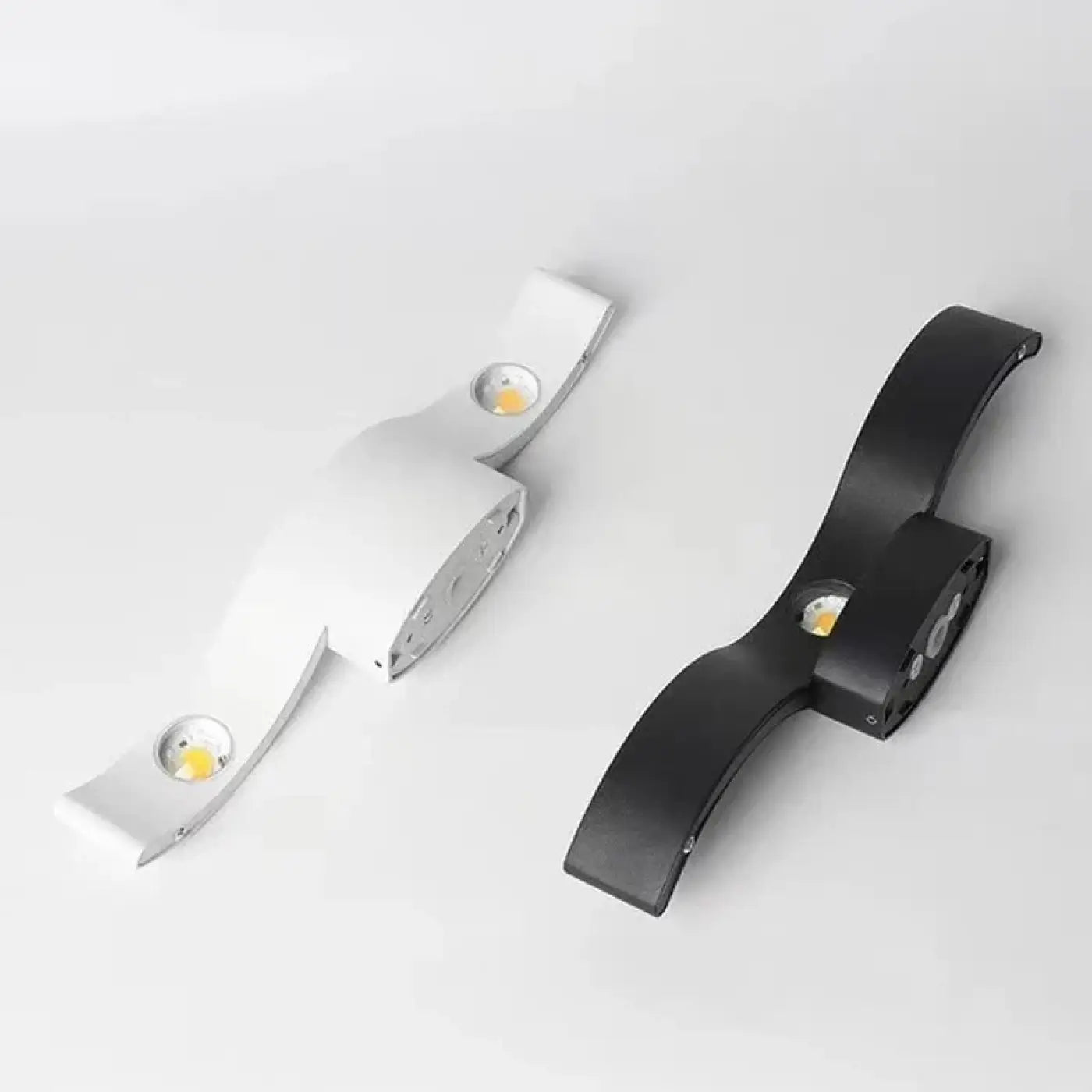 Outdoor Wave Wall Light Aluminium IP65 Motion Sensor 9W 3-Head