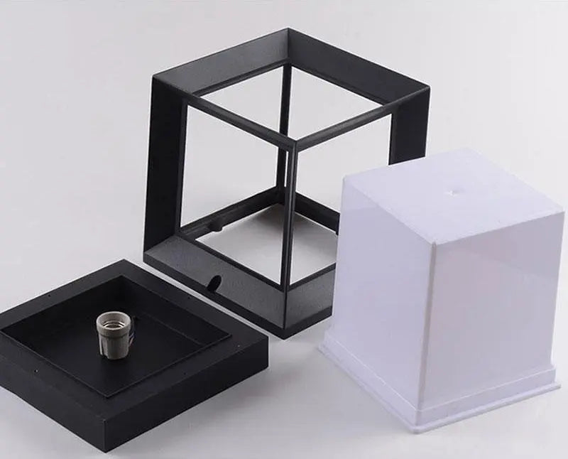 Nordic LED Cube Lamp IP65 Outdoor Solar or Cable