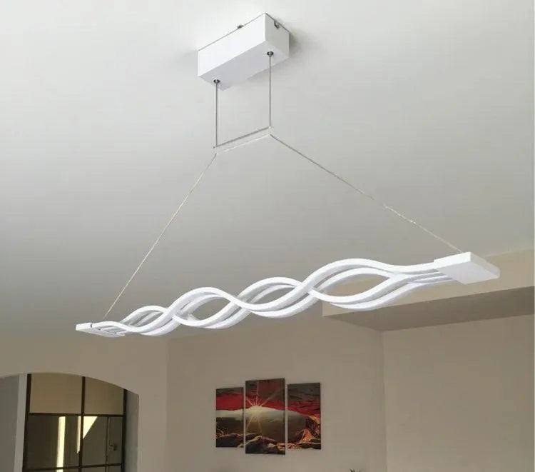 LED Wave Chandelier Aluminium Dimmable