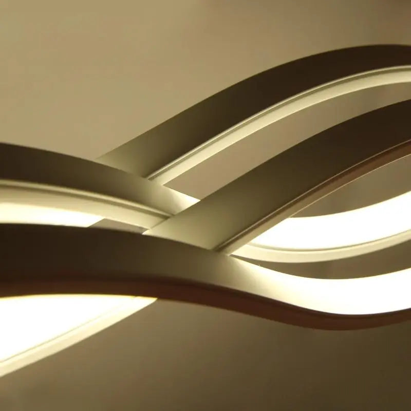 LED Wave Chandelier Aluminium Dimmable