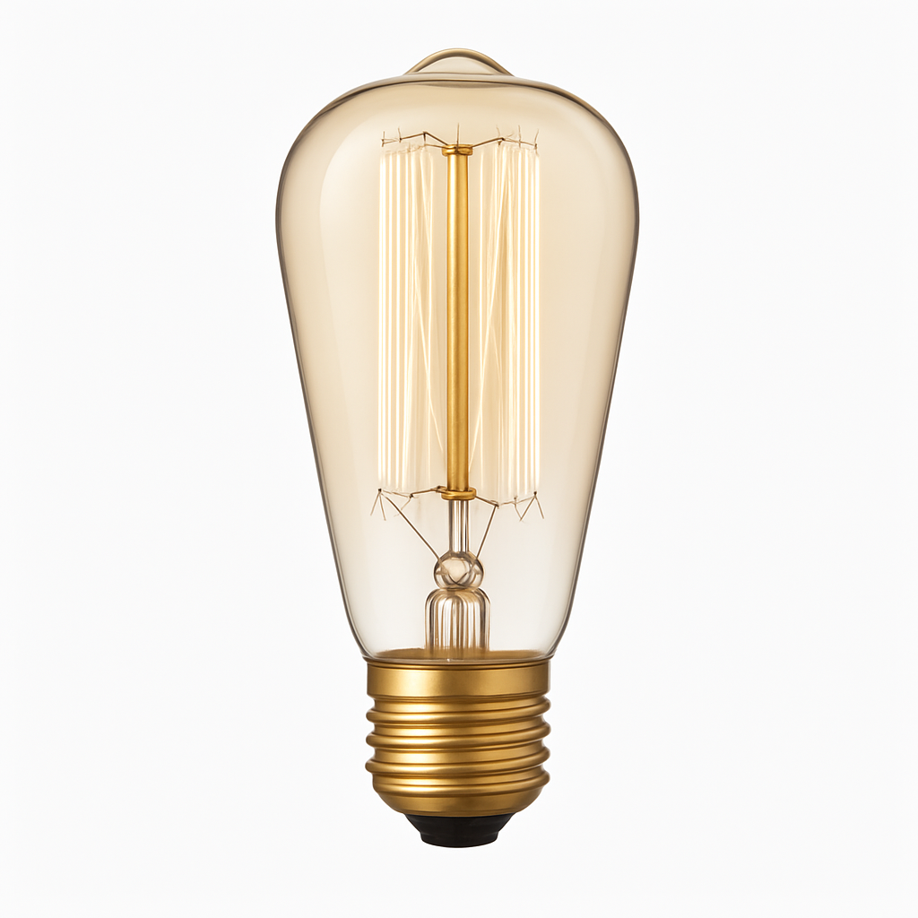 Vintage Filament Bulb ST64 E27 40W Warm White