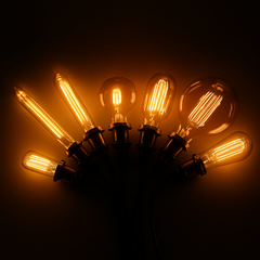 Vintage Filament Bulb ST64 E27 40W Warm White