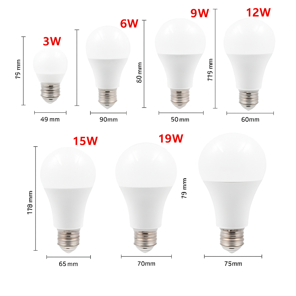 E27 Globe LED Bulb 3W–20W Warm & Cool White