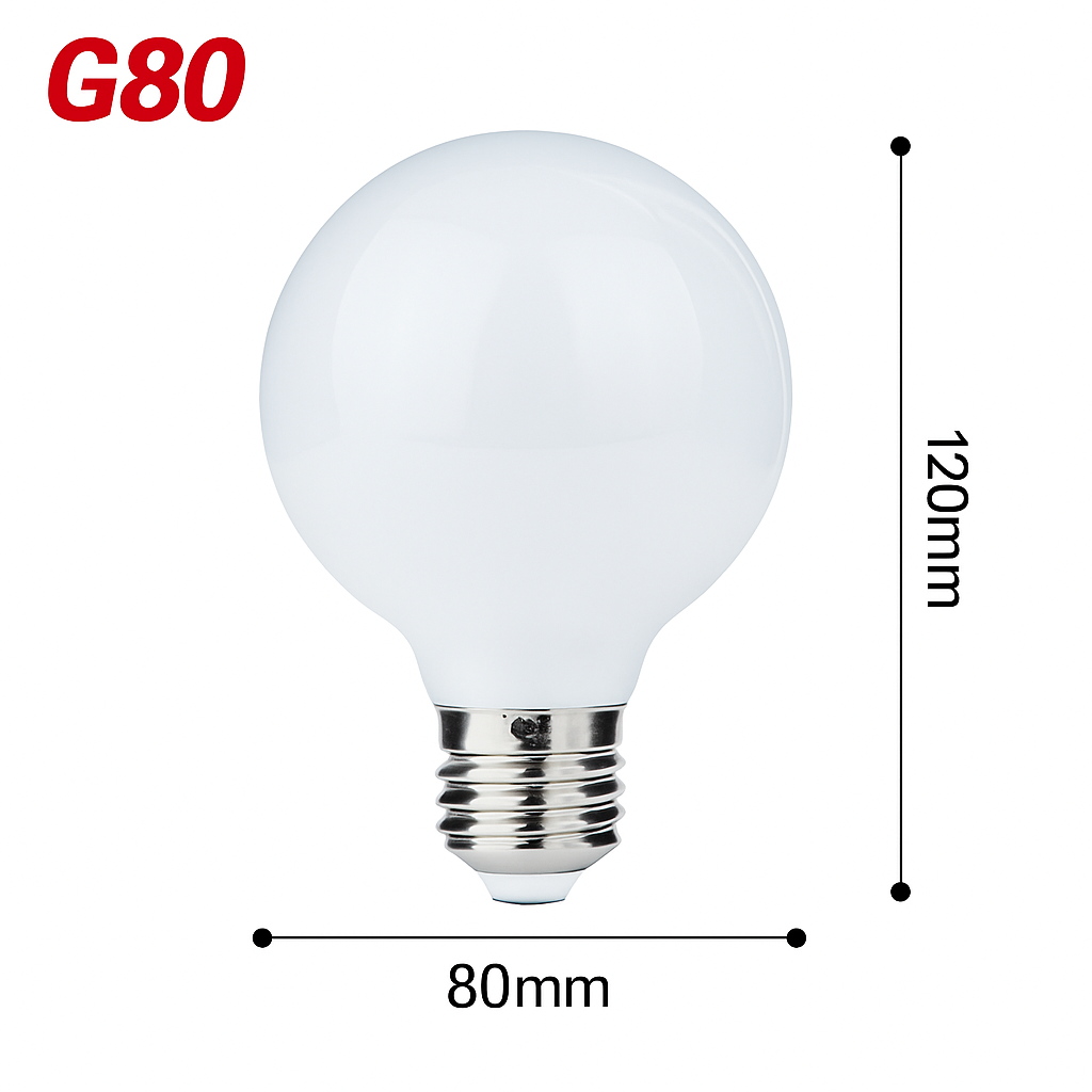 G80 Globe LED Bulb E27 5W Warm & Cool White