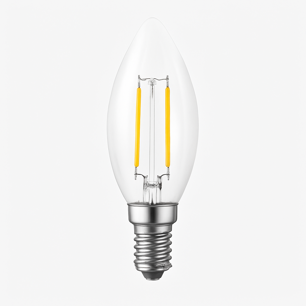 C35 Candle LED Filament Bulb E14 2W–8W Warm & Cool White