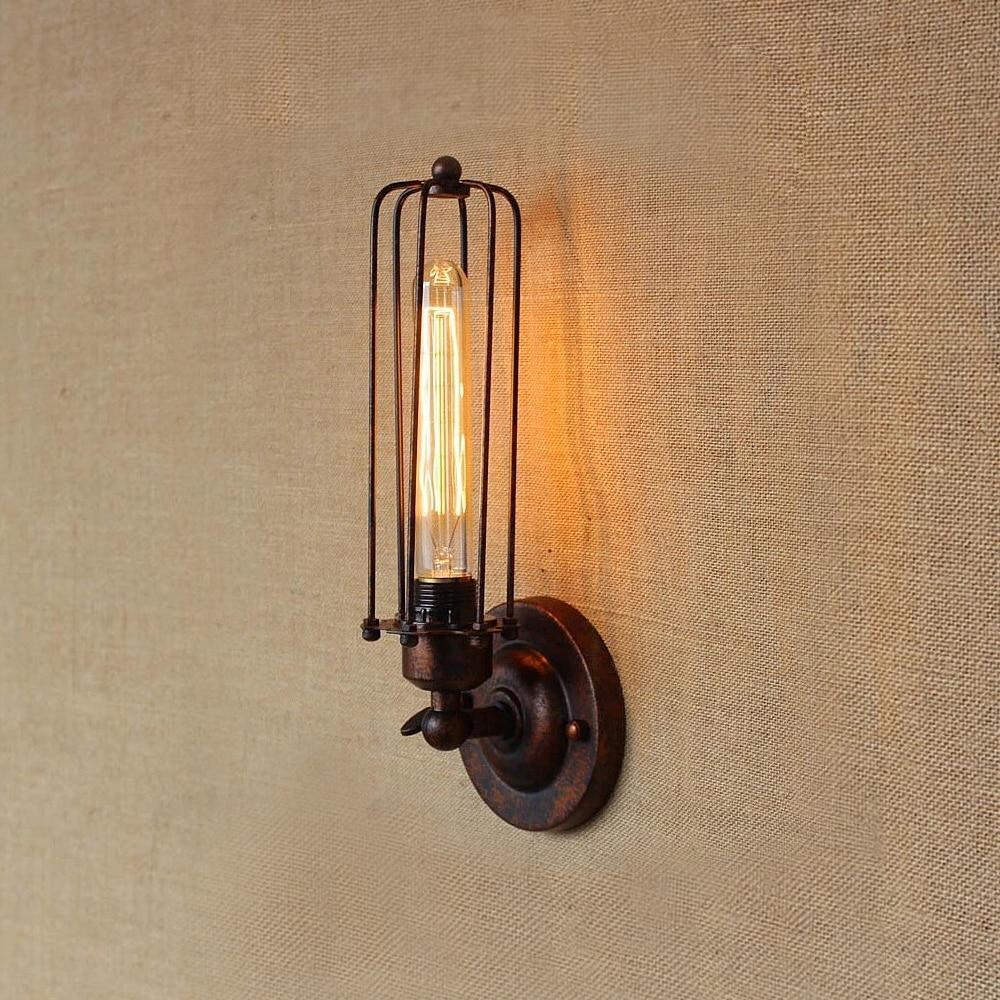 Vintage Industrial Wall Light 180° Adjustable E27 — 4 Versions Patina & Black