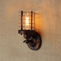 Vintage Industrial Wall Light 180° Adjustable E27 — 4 Versions Patina & Black