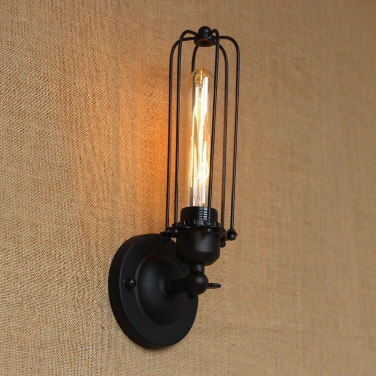 Vintage Industrial Wall Light 180° Adjustable E27 — 4 Versions Patina & Black