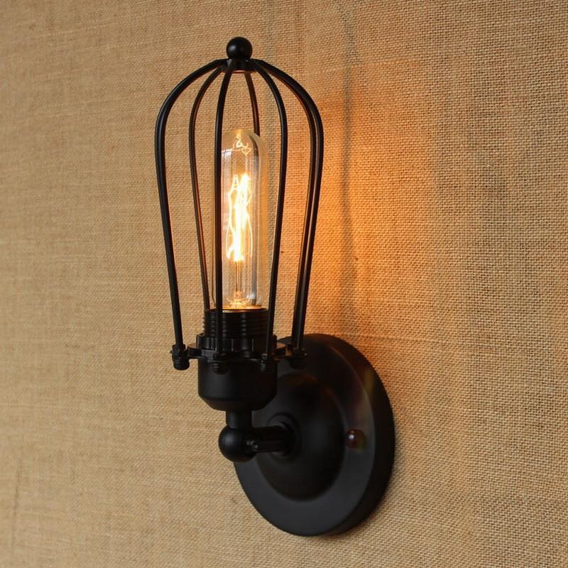 Vintage Industrial Wall Light 180° Adjustable E27 — 4 Versions Patina & Black