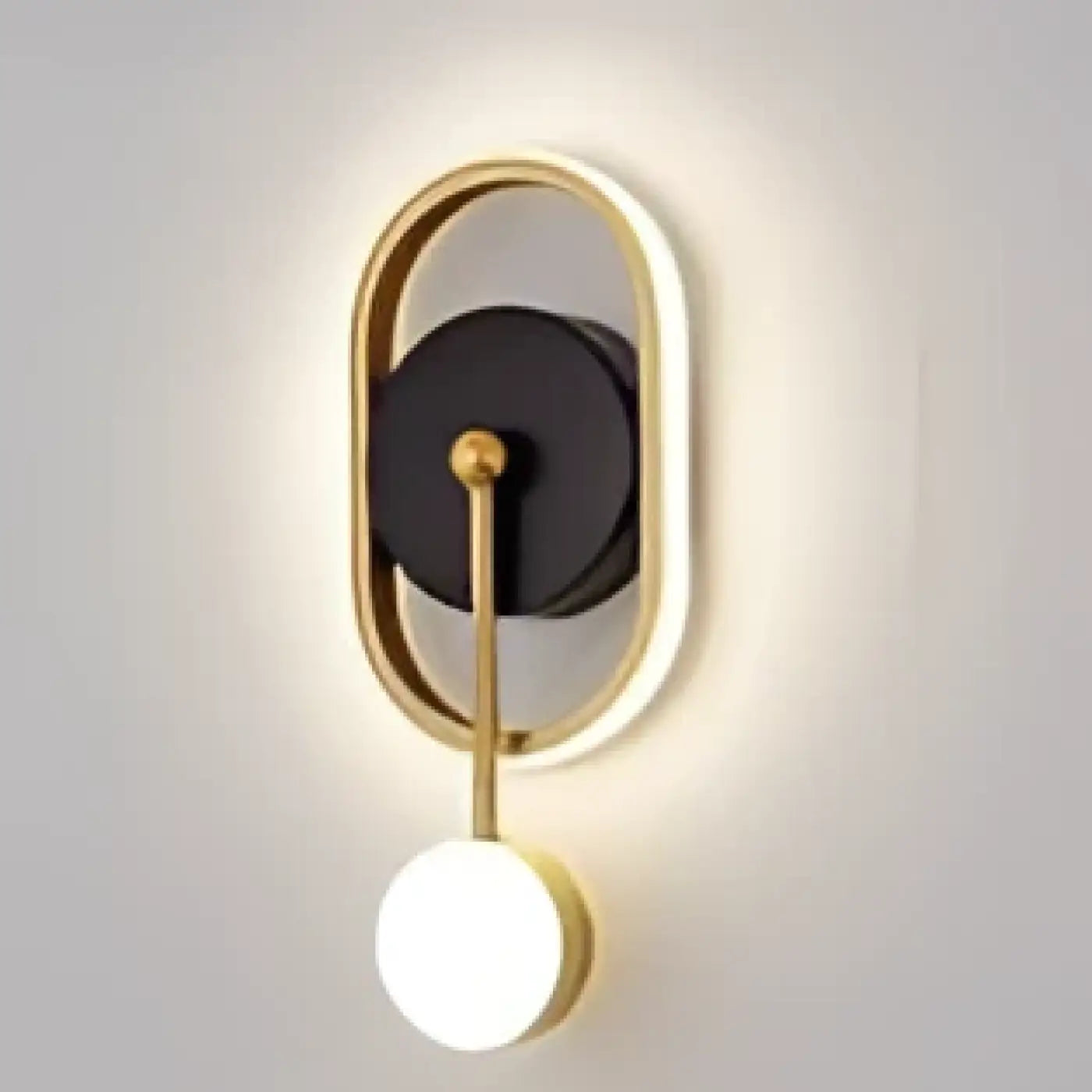 Geometric Iron Wall Sconce E27 Round Diamond Oval