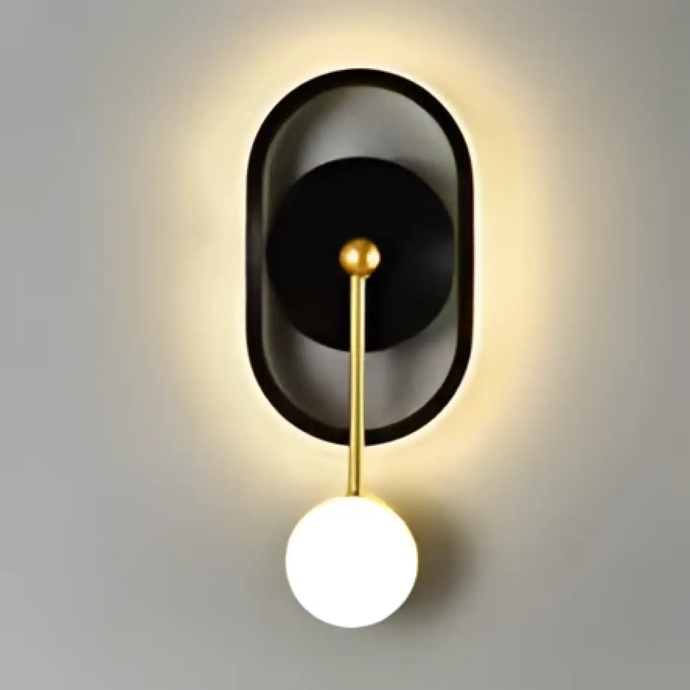 Geometric Iron Wall Sconce E27 Round Diamond Oval