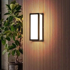 Outdoor Wall Light Black Aluminium 18W Integrated LED Motion Sensor IP65