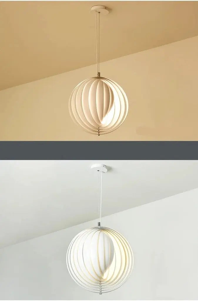 Modern Vintage Pendant Light Wood Iron E27 35–43 cm