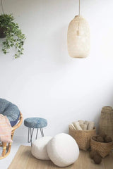 Compressible Bamboo Pendant Light E27 3 Sizes
