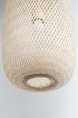 Compressible Bamboo Pendant Light E27 3 Sizes