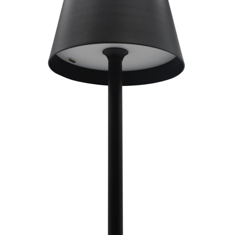 Black Rechargeable Touch Table Lamp 3W CCT 3000K 4000K 6500K