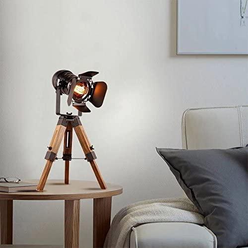 Cinema Industrial XS Floor Lamp 70 cm Metal Wood E27