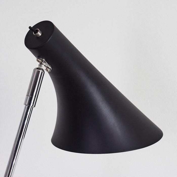 Industrial Design Floor Lamp Black Thermolacquered Metal E27 160 cm