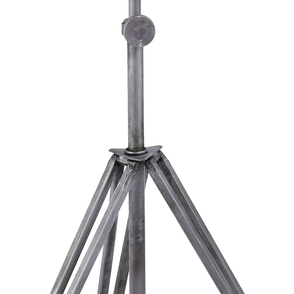 Raw Industrial Cinema Floor Lamp Grey Iron Pivoting Projector E27 220cm