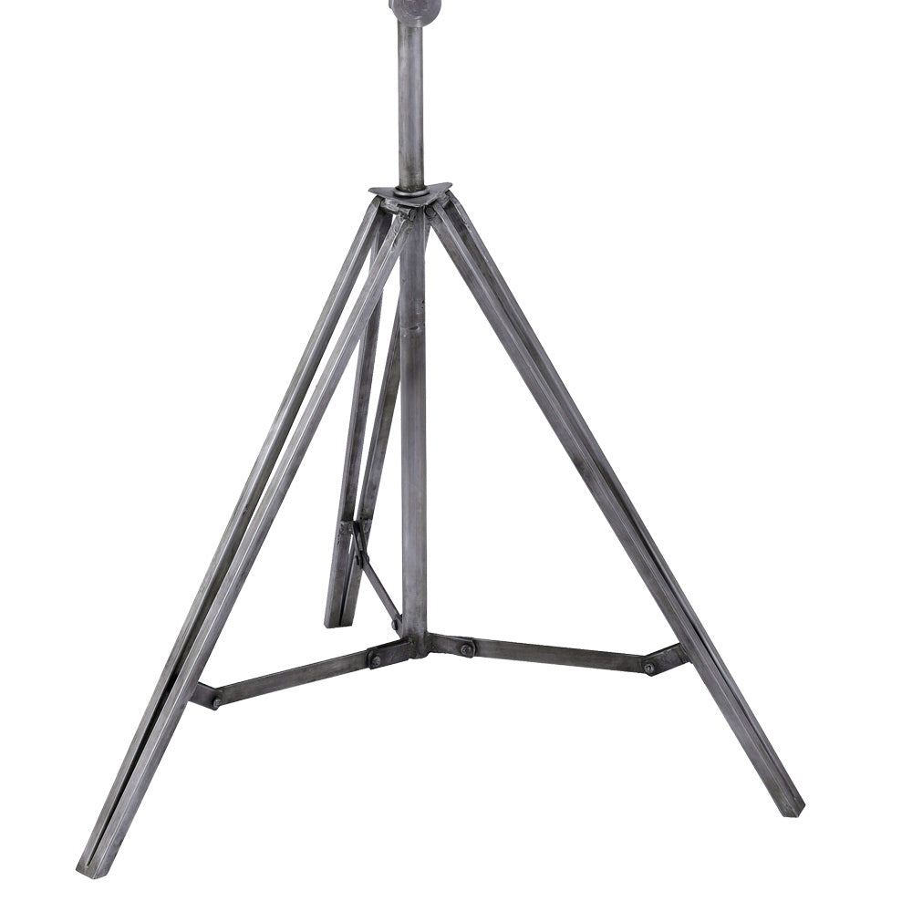 Raw Industrial Cinema Floor Lamp Grey Iron Pivoting Projector E27 220cm