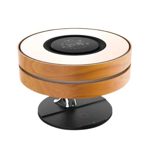 Horizon Round Bedside Lamp Bluetooth Speaker Wireless Charger Dimmable Touch