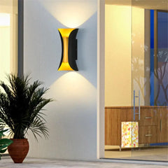 Outdoor Wall Light Acrylic Aluminium 10W Integrated LED Motion Sensor IP65 — Double Head