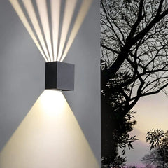 Outdoor LED Wall Light with Motion Sensor Black Aluminium 6W IP65