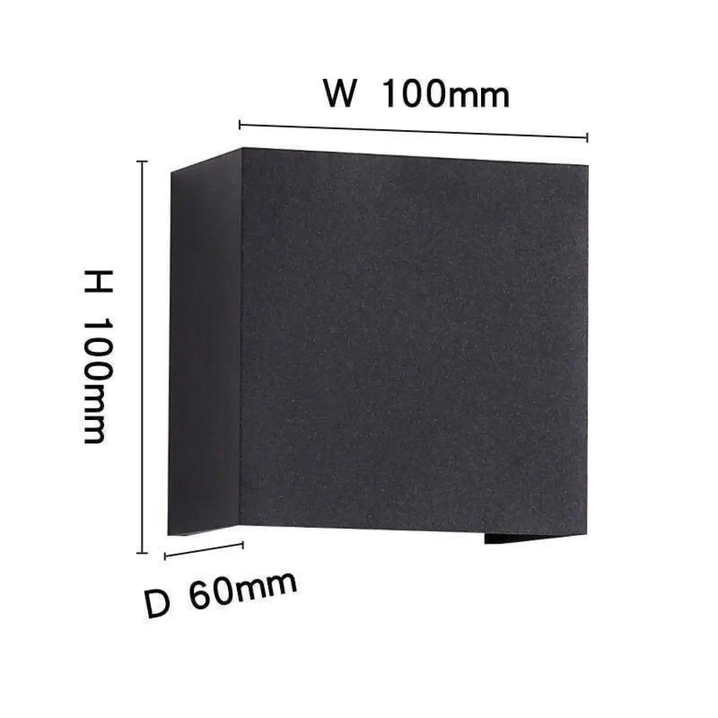 Outdoor LED Wall Light with Motion Sensor Black Aluminium 6W IP65