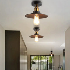 Industrial Vintage Ceiling Light E27 Aluminium Black Gold S/M/L/XL