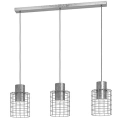Galvanised Steel Chandelier Wire Cage 3×E27 90cm