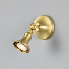 Slim Adjustable Wall Spotlight Brass GU10 H14cm 5 Finishes