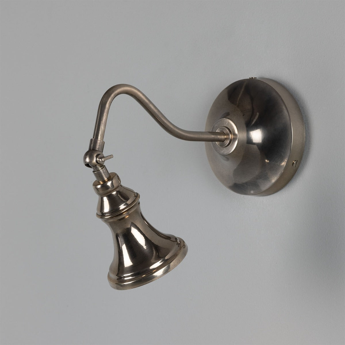 Adjustable Brass Wall Spotlight Solid Brass GU10 H18cm 4 Finishes