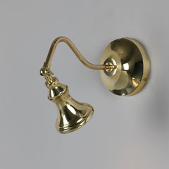 Adjustable Brass Wall Spotlight Solid Brass GU10 H18cm 4 Finishes