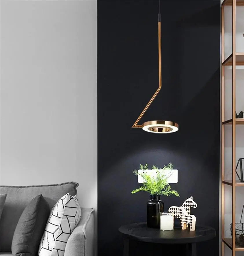 Double Ring LED Pendant Light Loft Style