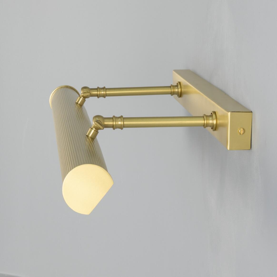 Adjustable Brass Picture Light Cylindrical Shade G9 3 Sizes 6 Finishes