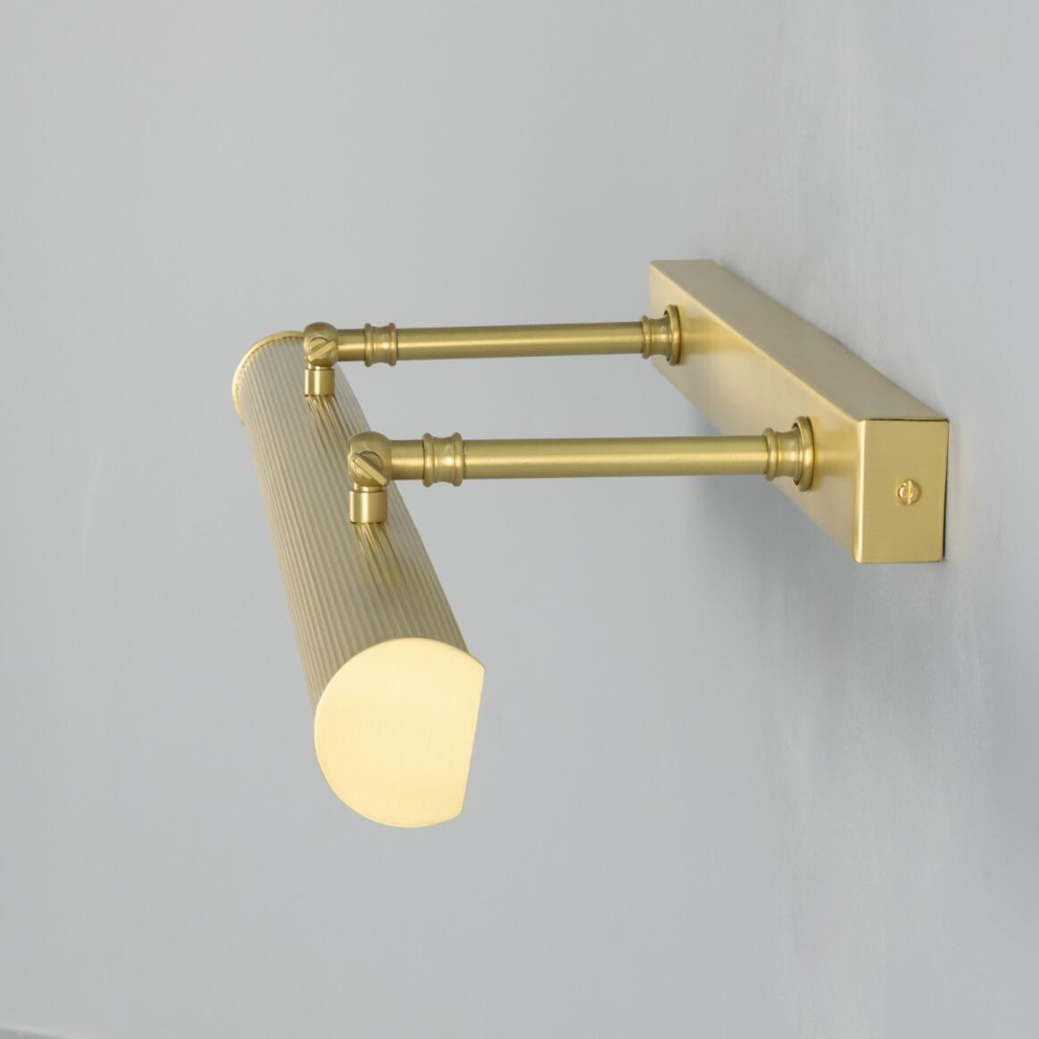 Adjustable Brass Picture Light Cylindrical Shade G9 3 Sizes 6 Finishes