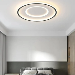 Black LED Ceiling Light Dimmable — 3 Sizes, 3000K–4000K