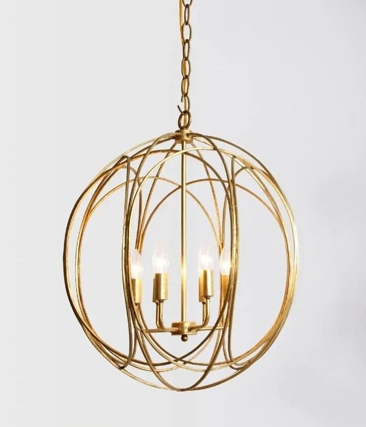 Modern Cage Pendant Light Painted Metal E27 IP44 Small Large