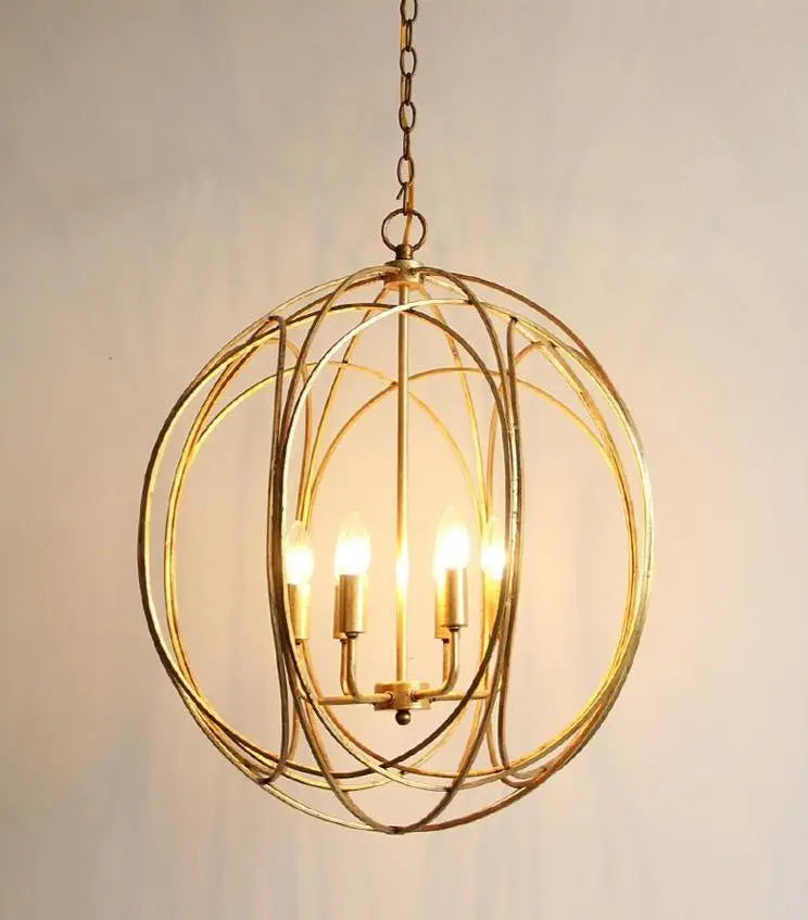 Modern Cage Pendant Light Painted Metal E27 IP44 Small Large