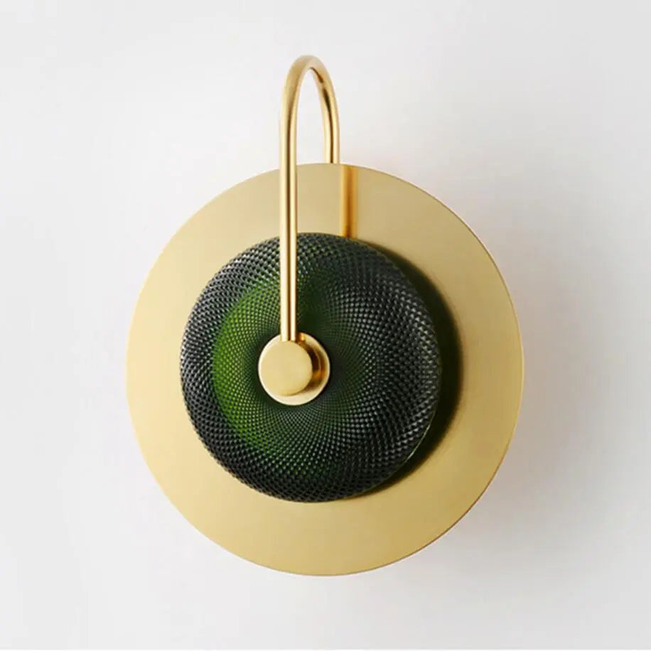 Circular Art Deco Wall Light Iron 30cm or 58cm